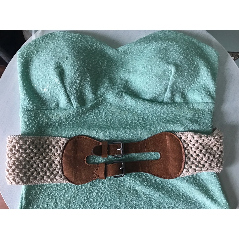 Mint Green Strapless Top